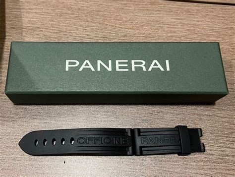 22mm strap for panerai|original Panerai rubber strap.